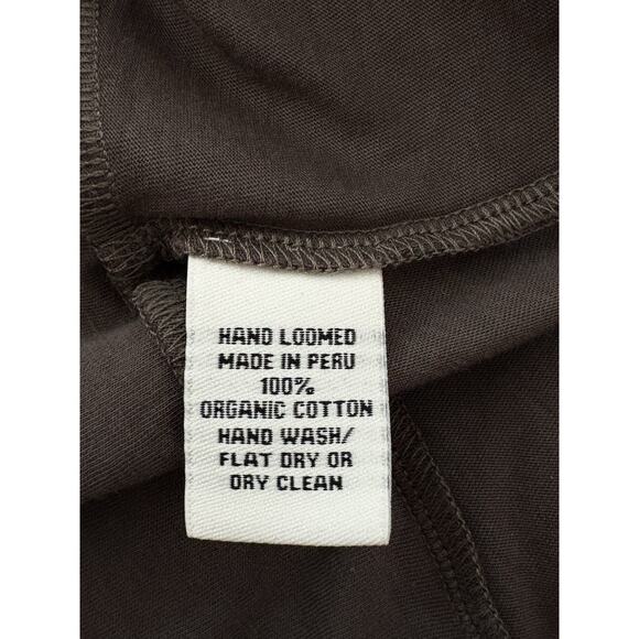 INDIGENOUS 100% Organic Cotton Cardigan Longline Open Front Ruching Lagenlook M - Picture 2 of 11